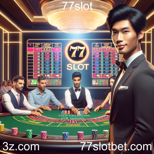 Experimente a Emoção do Cassino Ao Vivo no 77slot